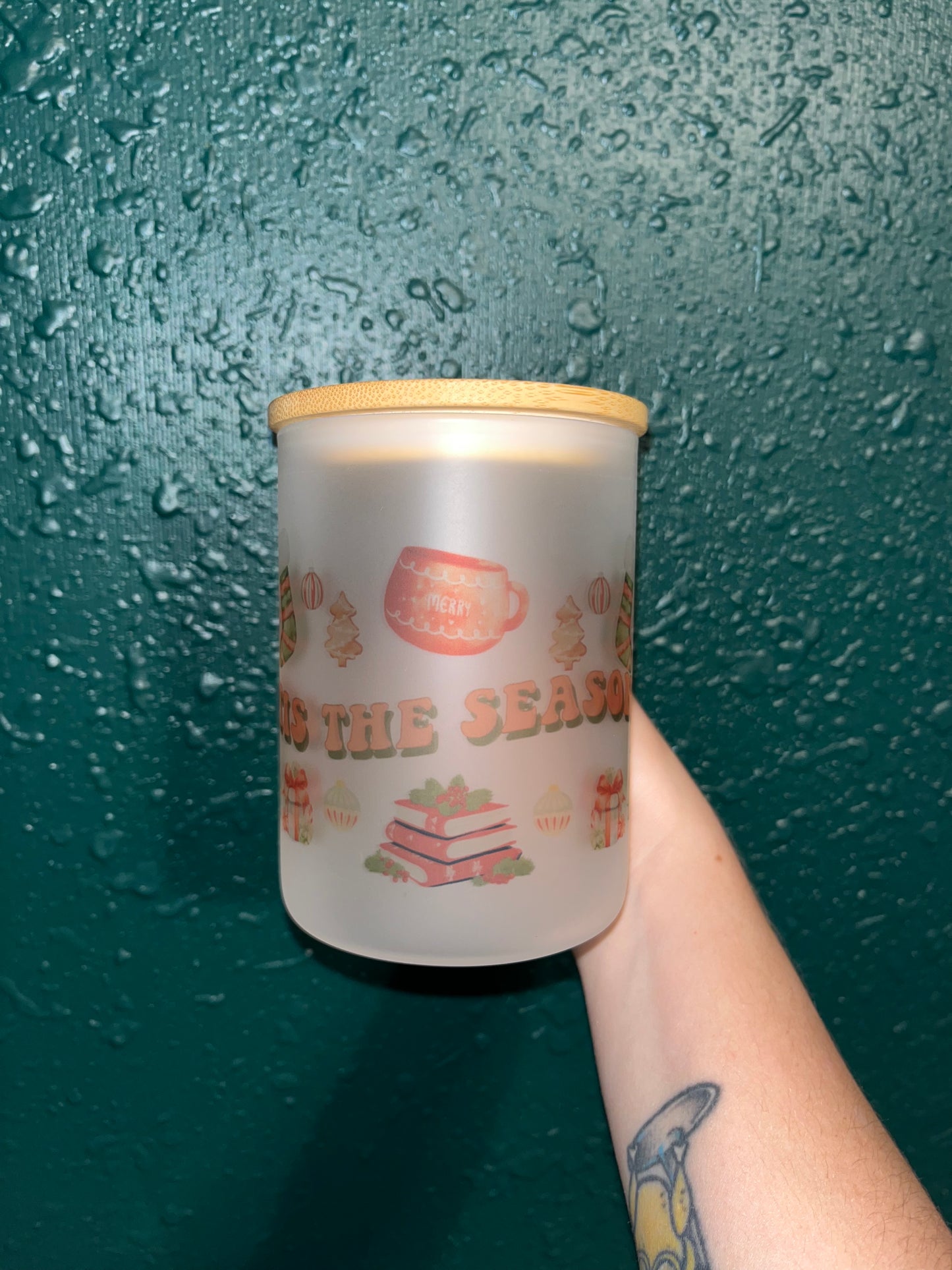 Tis The Season Glass Mug