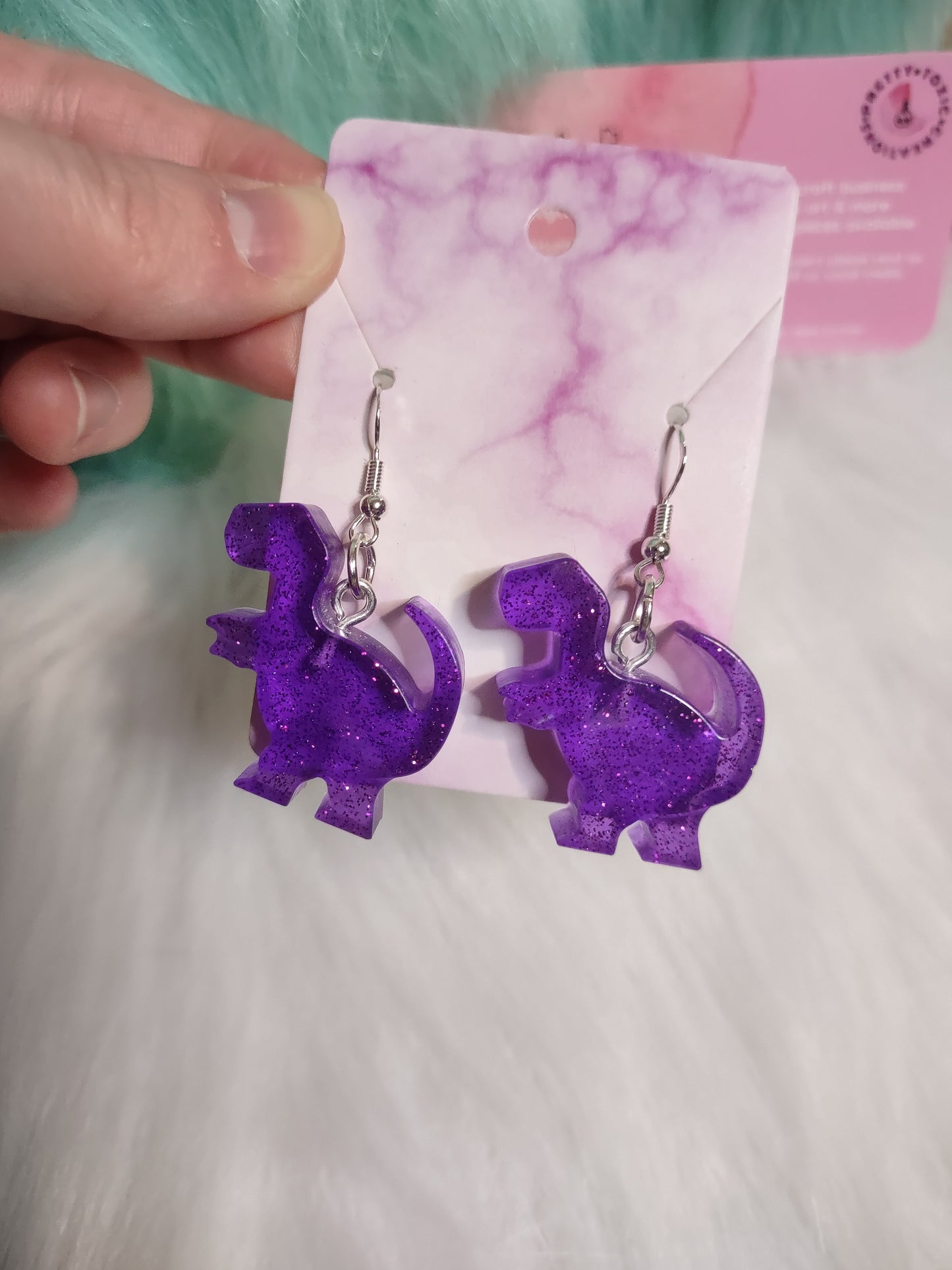 T-rex earrings