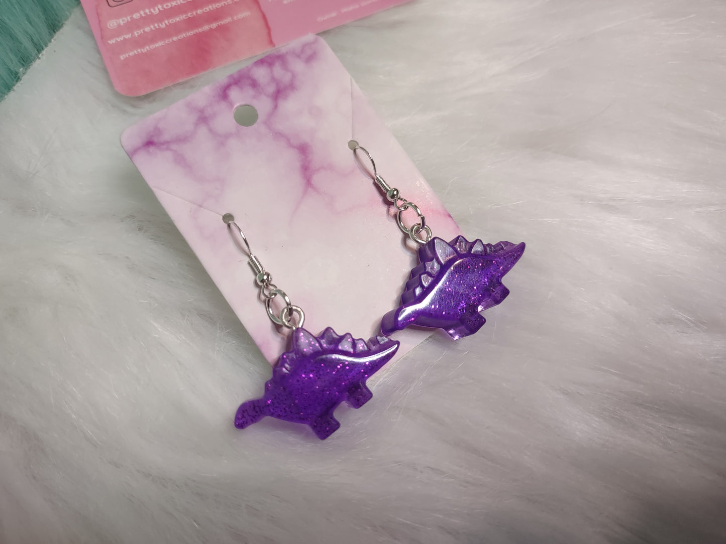 Stegasaurus earrings