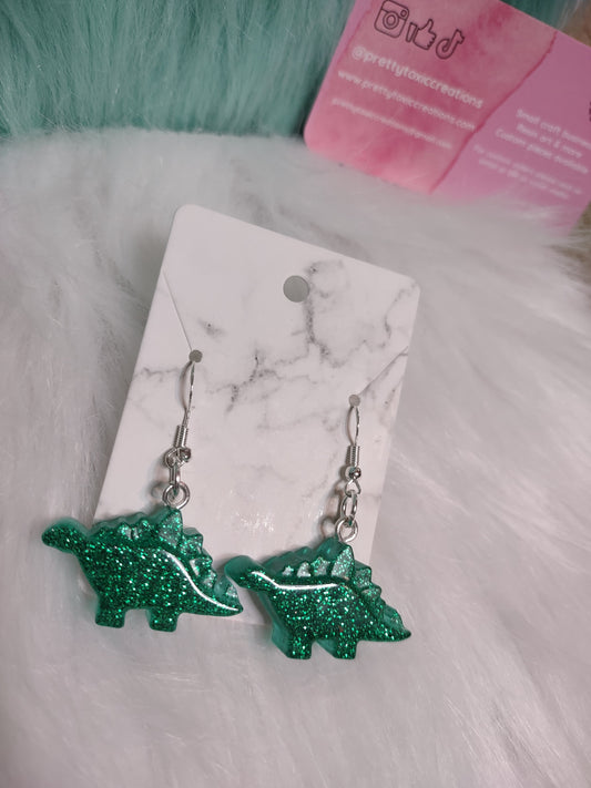 Stegasaurus earrings