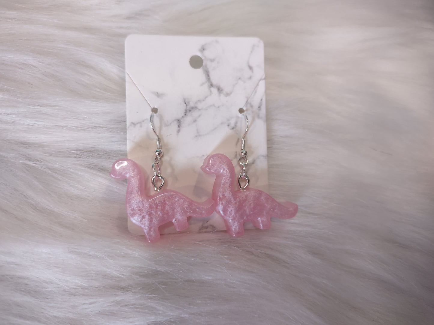 Valentines Brontosaurus Earrings