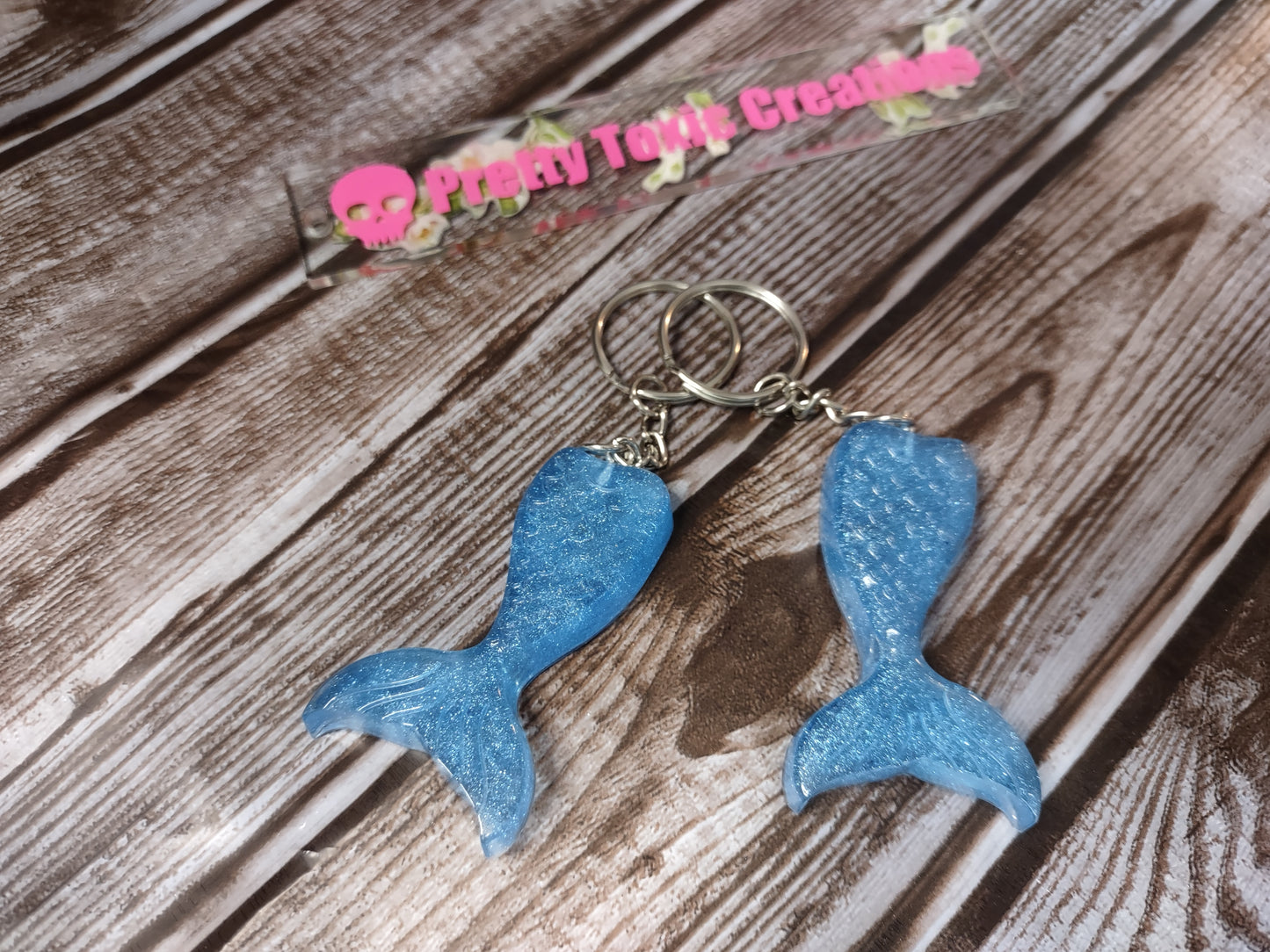 Mommy Mermaid Tail Keychain