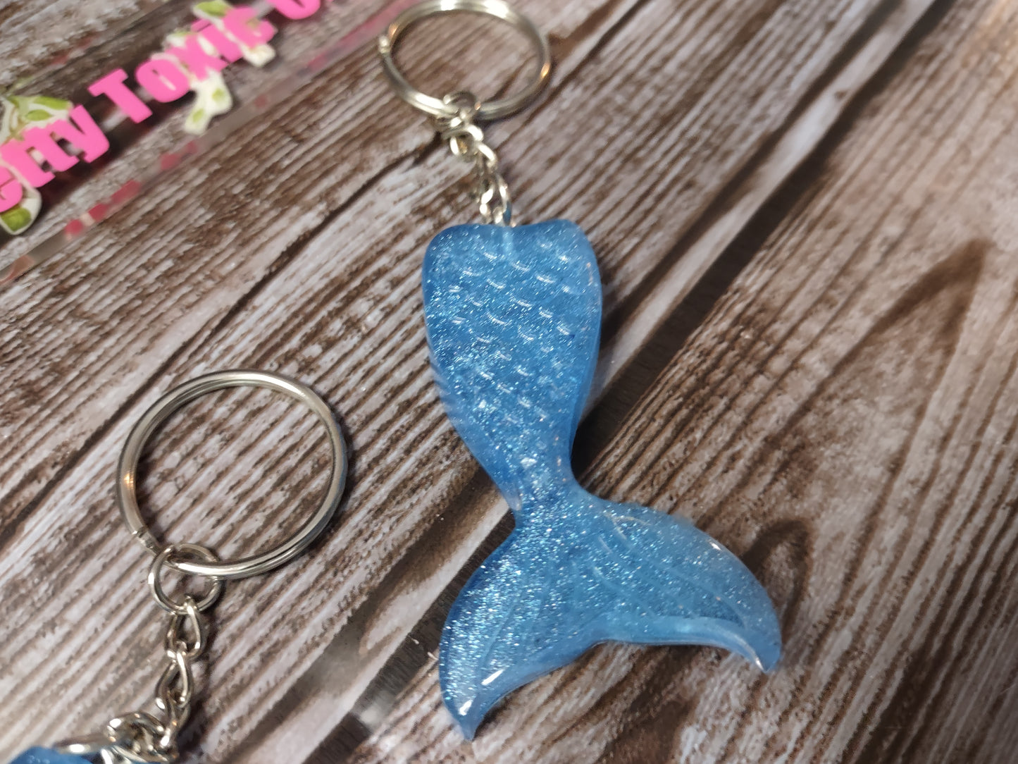 Mommy Mermaid Tail Keychain