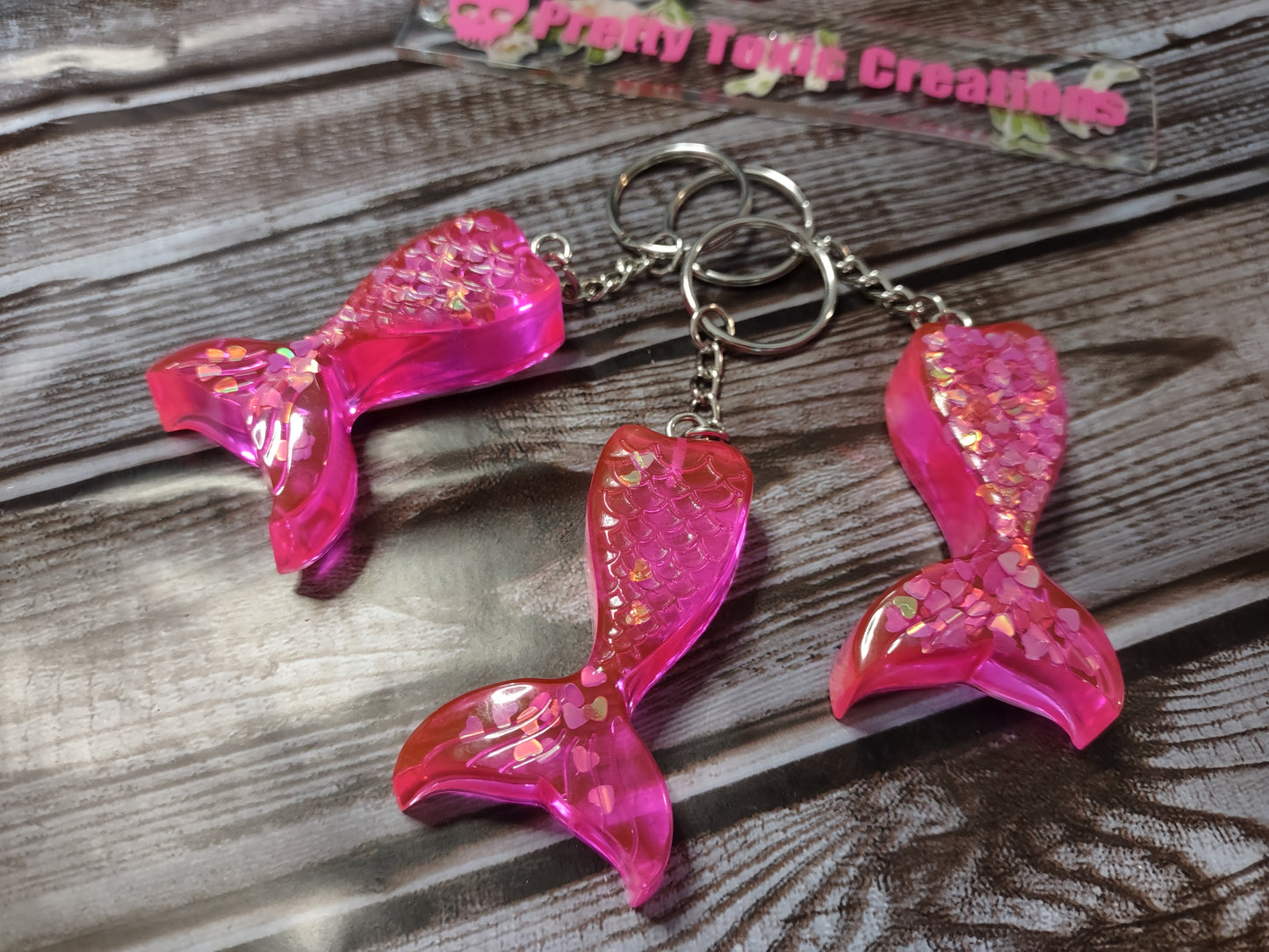 Mommy Mermaid Tail Keychain